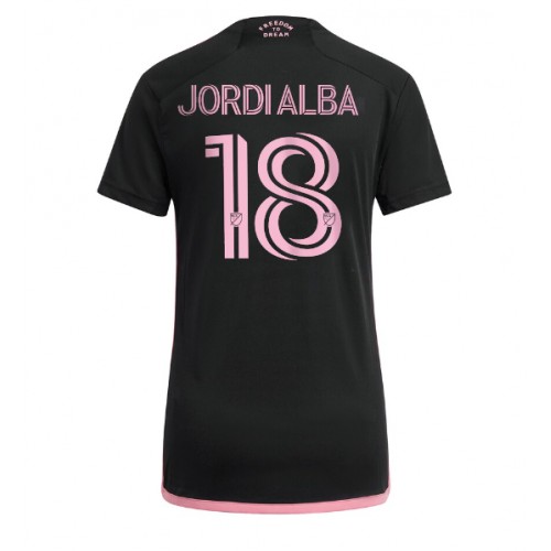 Fotballdrakt Dame Inter Miami Jordi Alba #18 Bortedrakt 2024-25 Kortermet